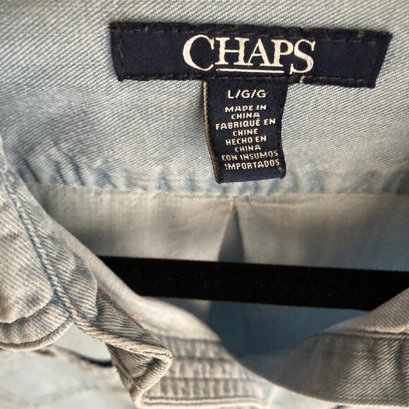 Chaps Denim Shirt Sz. Large - Picture 4 of 5